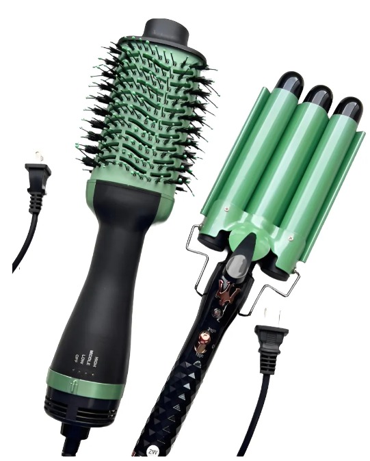 COMBO PINZA SIRENA + CEPILLO SECADOR AGU